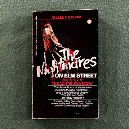 Vintage Horror Paperback: Jeffrey Cooper - The Nightmares on Elm Street SECOND PRINTING