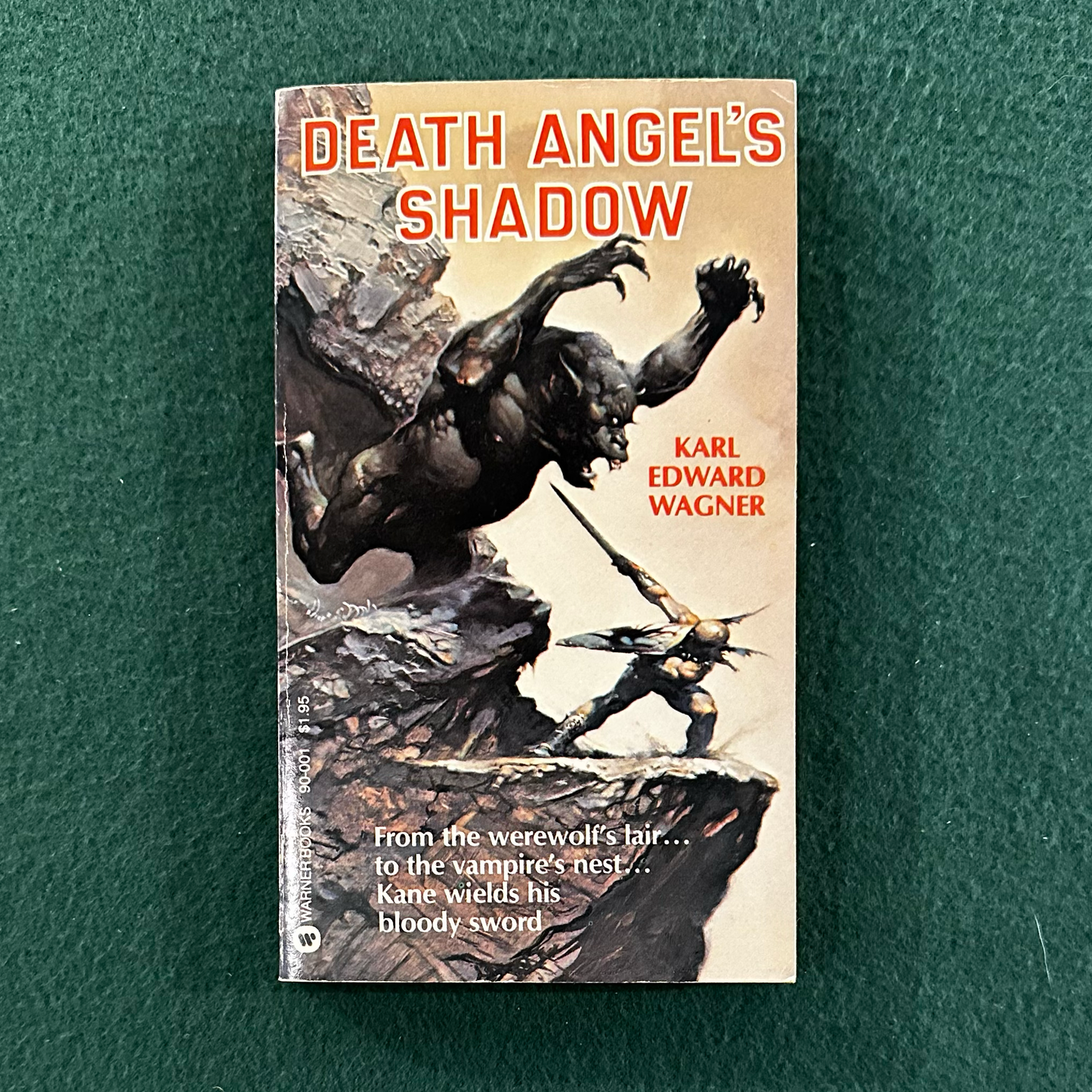 Vintage Fantasy Paperback: Karl Edward Wagner - Death Angel's Shadow SECOND PRINTING