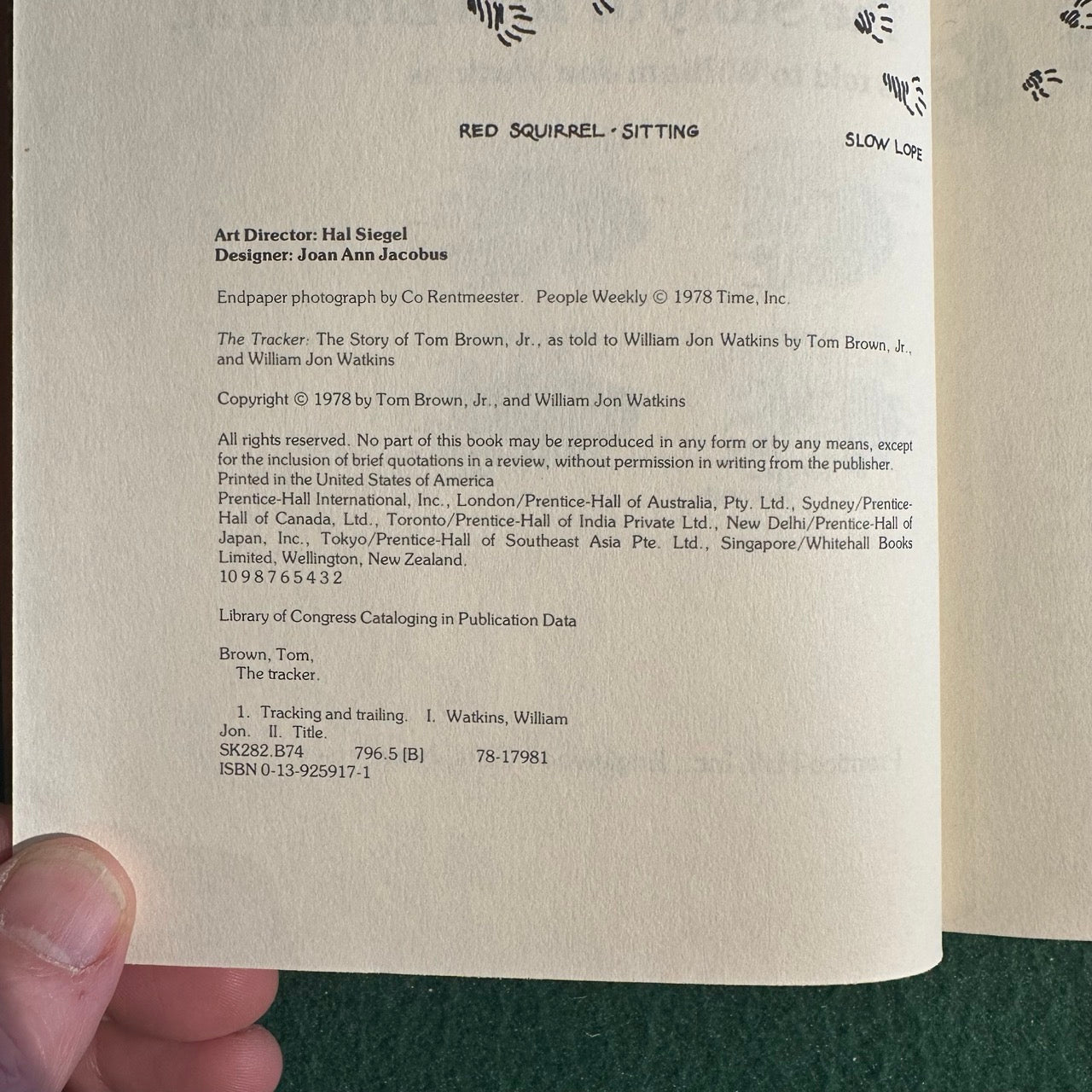 Vintage Non-Fiction Hardback: William Jon Watkins - The Tracker: The Story of Tom Brown Jr. FIRST EDITION/SECOND PRINTING