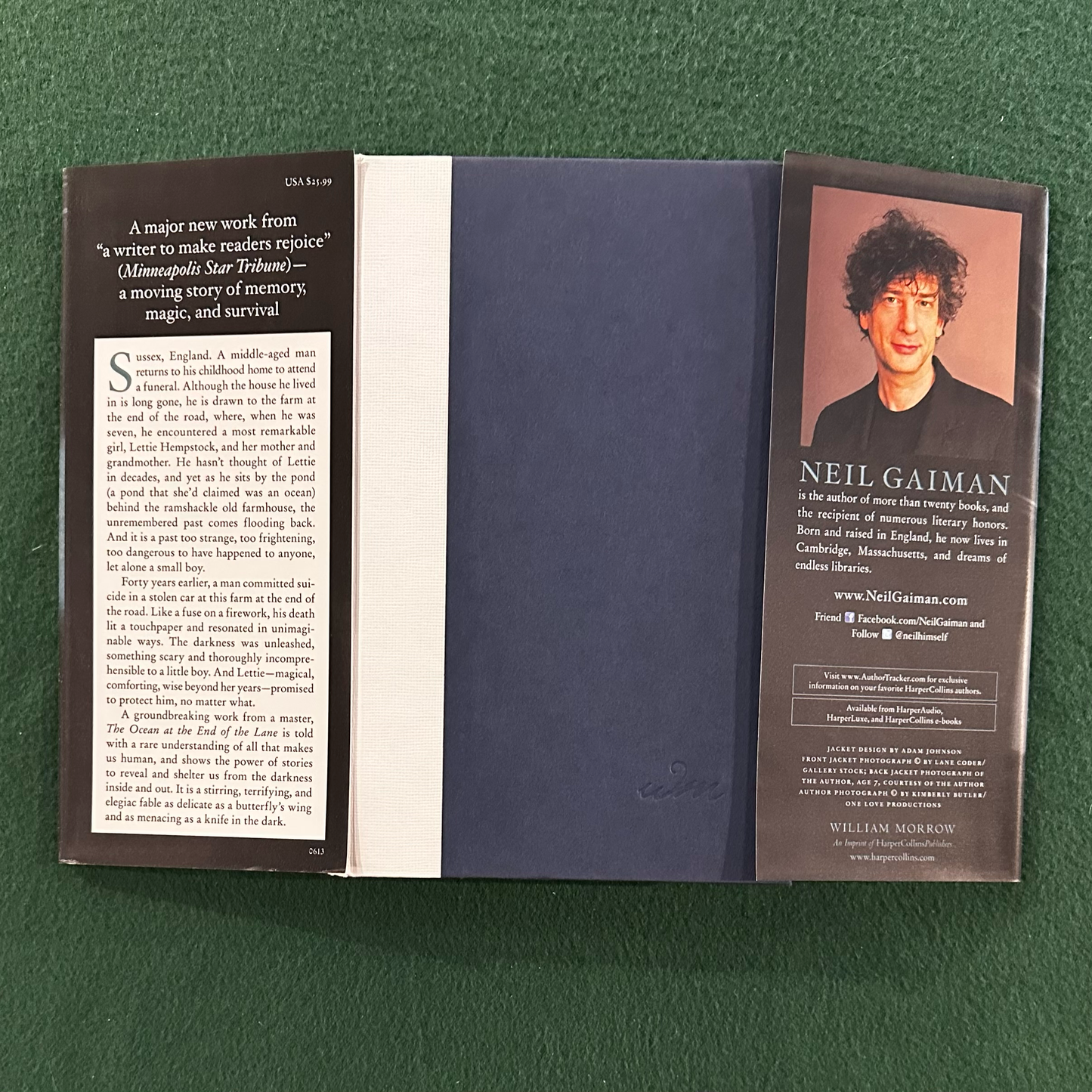 Vintage Fantasy Hardback: Neil Gaiman - The Ocean at the End of the Lane SIGNED FIRST EDITION/PRINTING