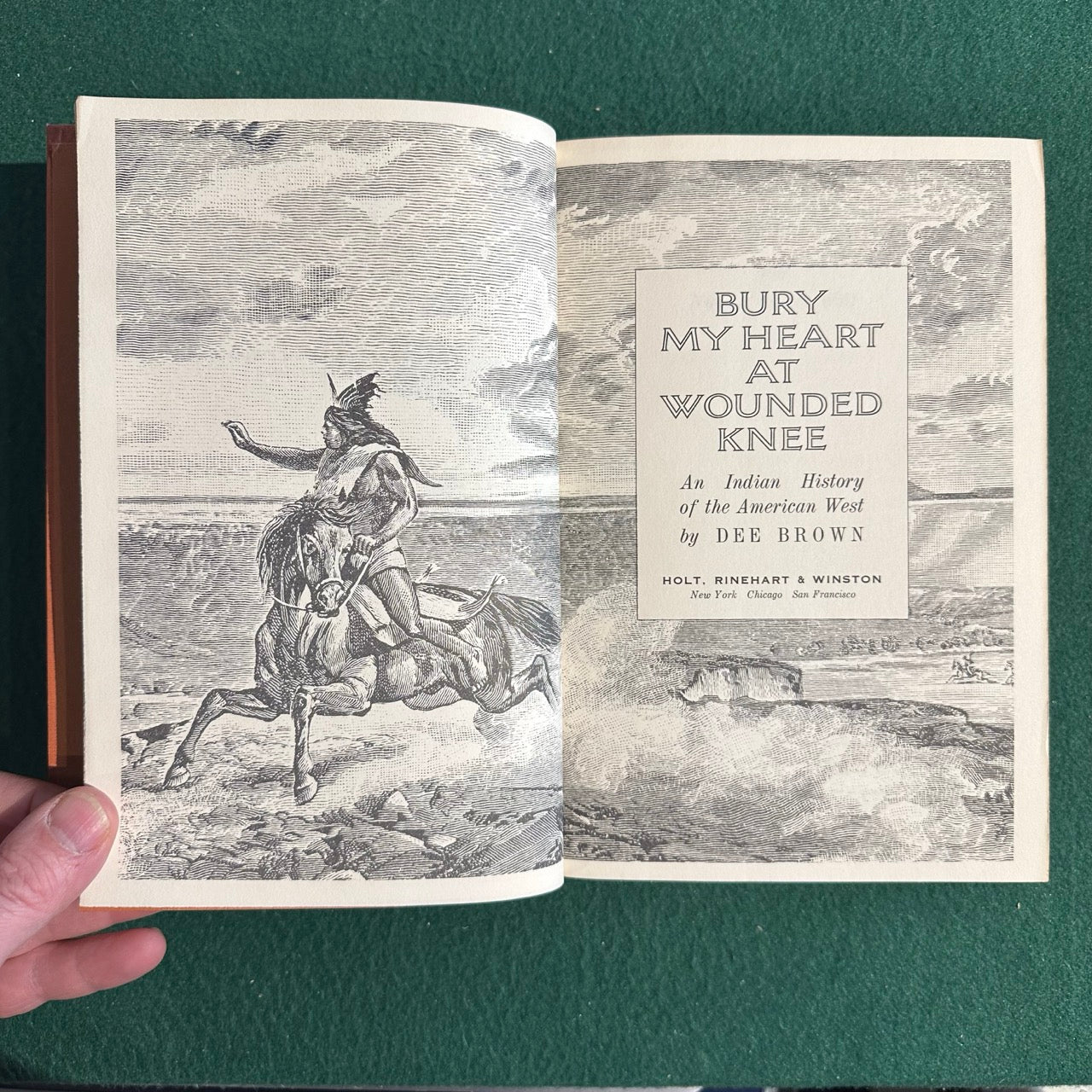 Vintage Non-Fiction Hardback: Dee Brown - Bury My Heart at Wounded Knee EIGHTH PRINTING