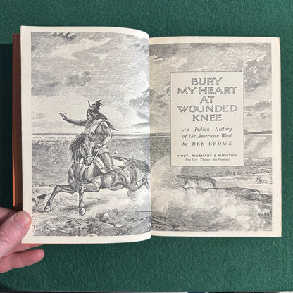Vintage Non-Fiction Hardback: Dee Brown - Bury My Heart at Wounded Knee EIGHTH PRINTING