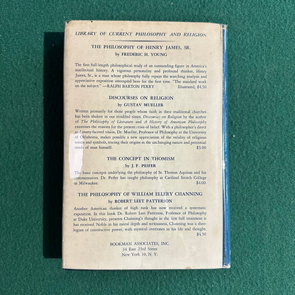 Vintage Non-Fiction Hardback: Robert Lee Patterson - The Philosophy of William Ellery Channing FIRST EDITION