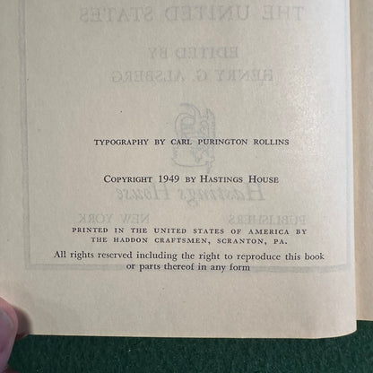 Vintage Non-Fiction Hardback: The American Guide, Edited by Henry G Alsberg BCE