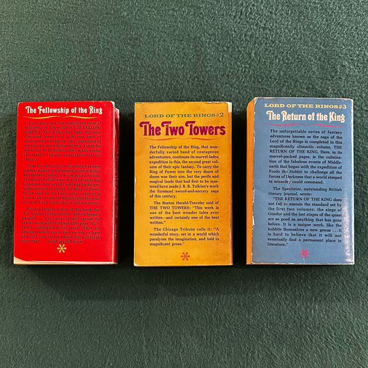 Vintage Fantasy Paperbacks: JRR Tolkien - The Lord of the Rings Trilogy ACE UNAUTHORIZED EDITIONS