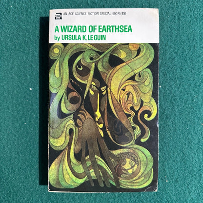 Vintage Fantasy Paperback: Ursula K Le Guin - A Wizard of Earthsea FIRST PRINTING