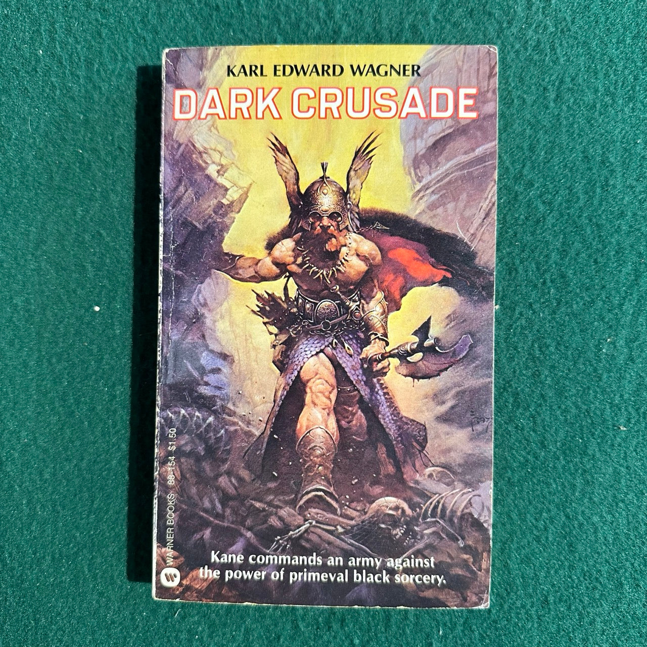 Vintage Fantasy Paperback: Karl Edward Wagner - Dark Crusade SIGNED FIRST PRINTING