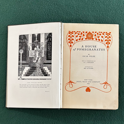 Antique Fiction Hardback: Oscar Wilde - A House of Pomegranates, Illustrated by Ben Kutcher 1926