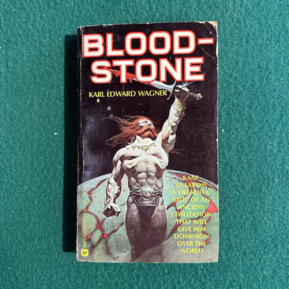 Vintage Fantasy Paperback: Karl Edward Wagner - Bloodstone SIGNED