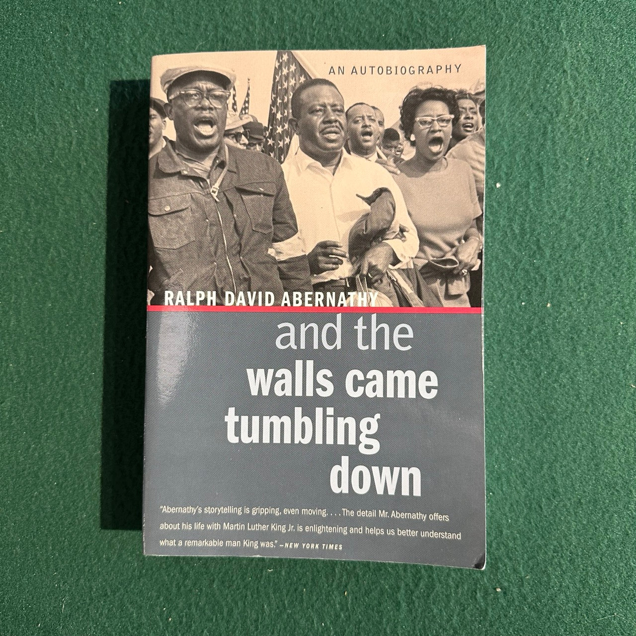 Vintage Non-Fiction Paperback: Ralph David Abernathy - And The Walls Came Tumbling Down