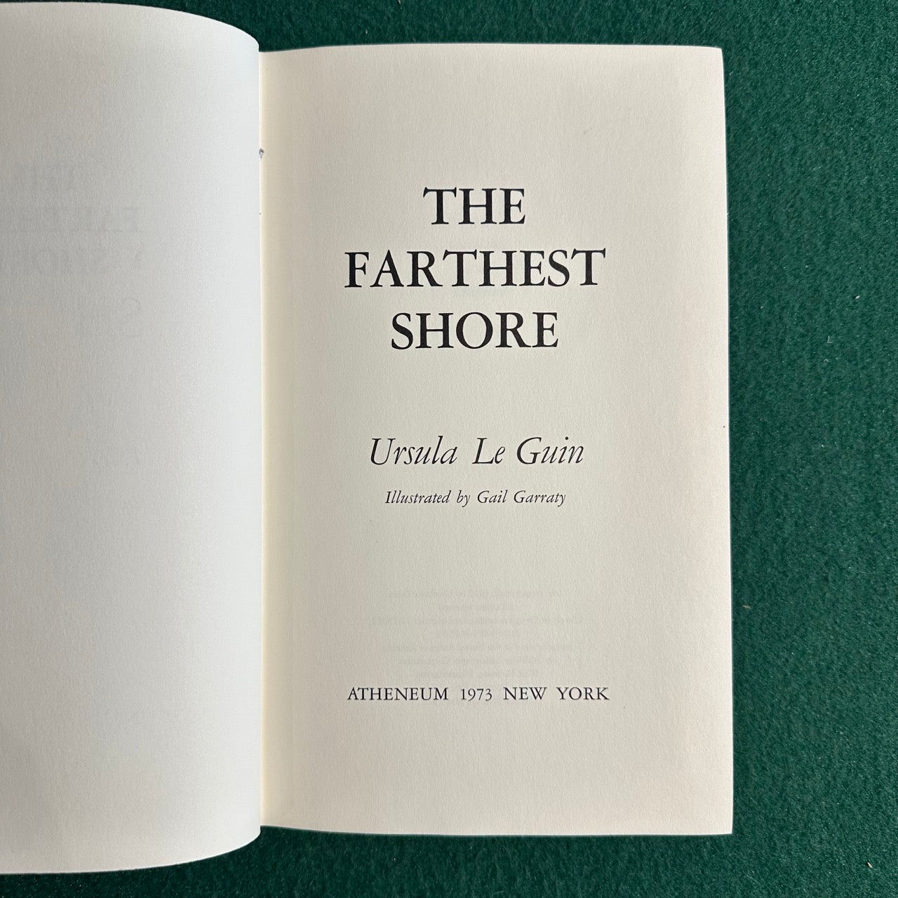 Vintage Fantasy Hardback: Ursula K Le Guin - The Farthest Shore Second PRINTING