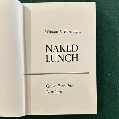 Vintage Fiction Hardback: William Burroughs - Naked Lunch FIRST EDITION/PRINTING