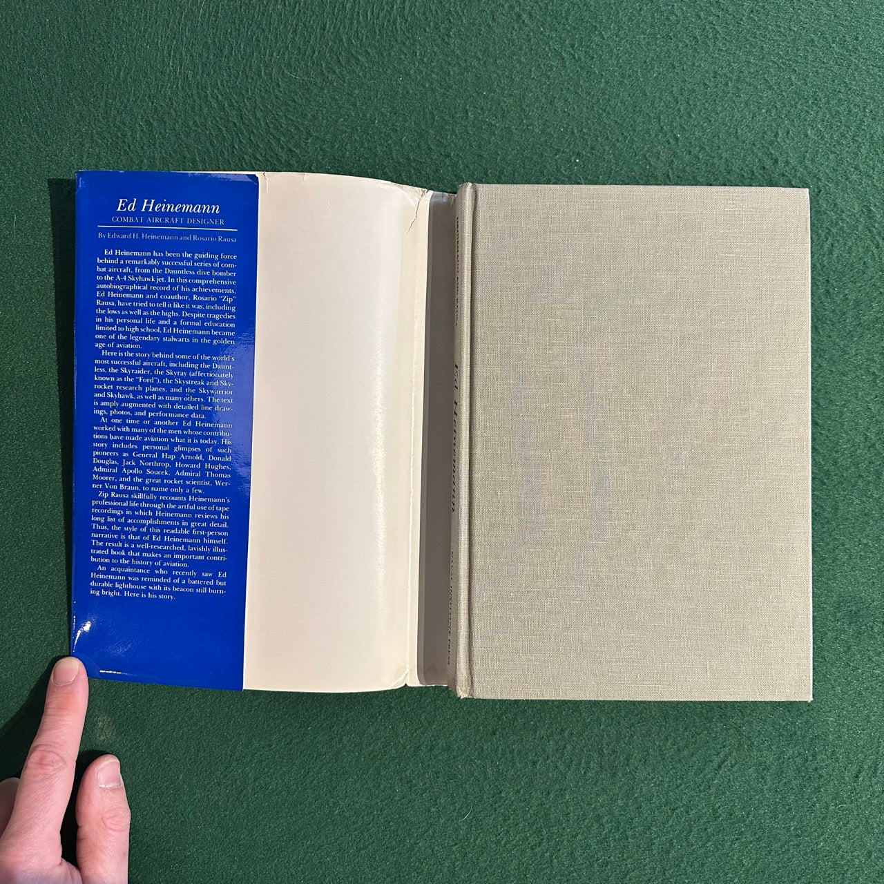 Vintage Non-Fiction Hardback: Edward H Heinemann and Rosario Rausa - Ed Heinemann: Combat Aircraft Designer