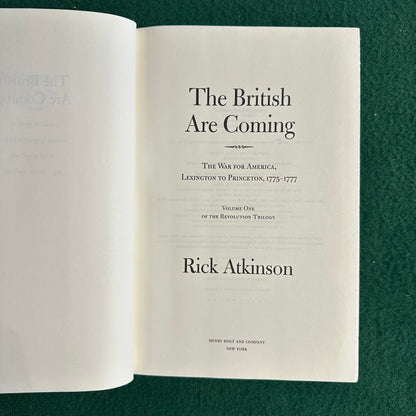Non-Fiction Hardback: Rick Atkinson - The British are Coming FIRST EDITION