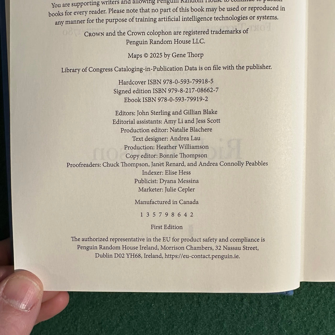 Non-Fiction Hardback: Rick Atkinson - The Fate of the Day FIRST EDITION