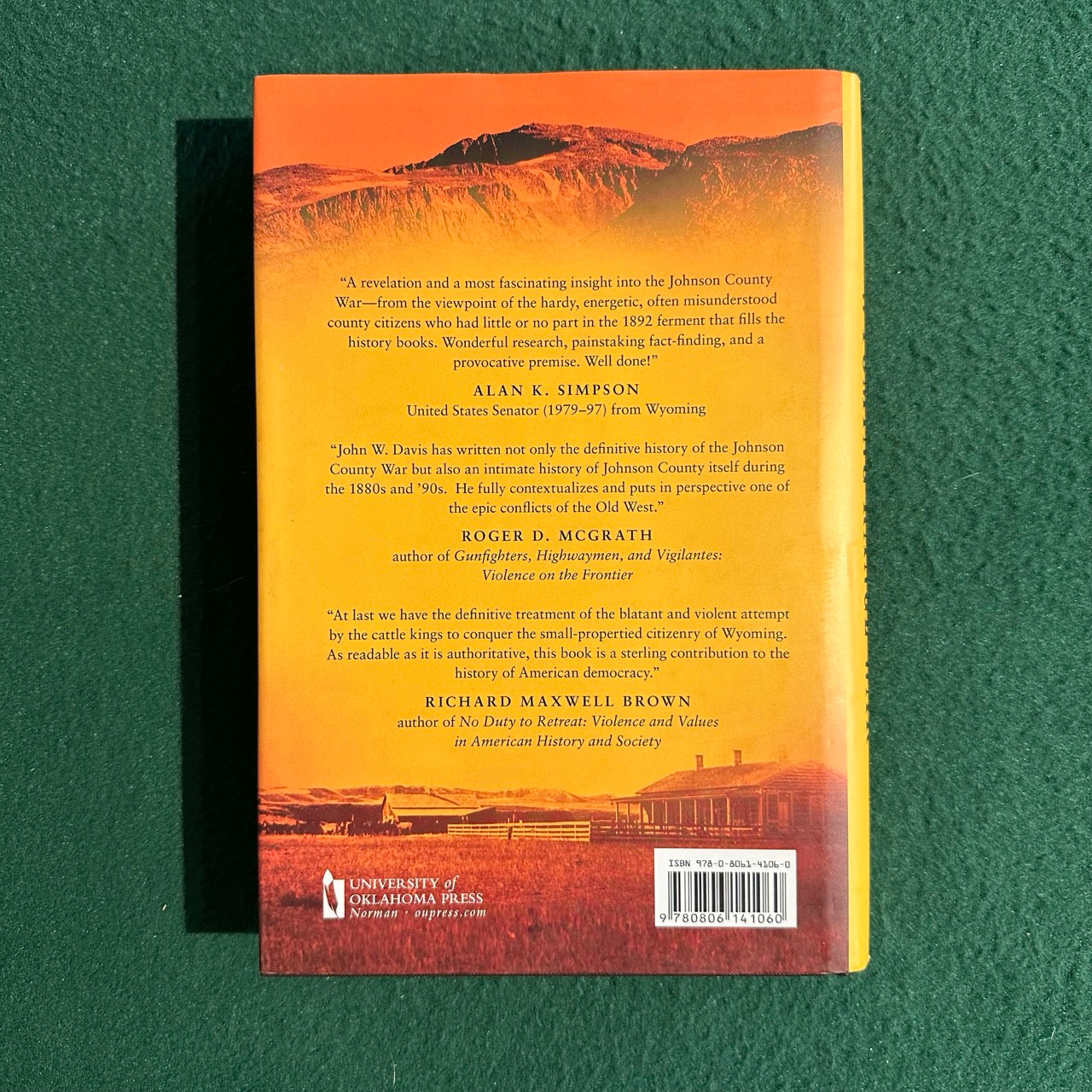 Non-Fiction Hardback: John W Davis - Wyoming Range War FIRST EDITION