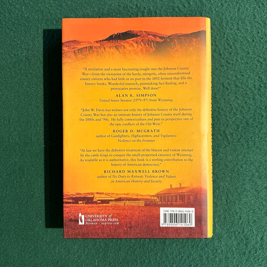 Non-Fiction Hardback: John W Davis - Wyoming Range War FIRST EDITION