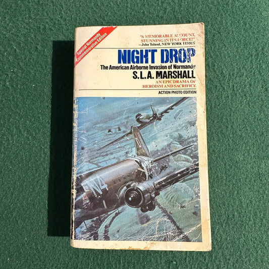 Vintage Fiction Paperback: S L A Marshall - Night Drop THIRD PRINTING