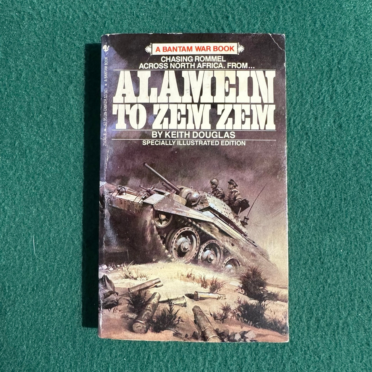 Vintage Fiction Paperback: Keith Douglas - Alamein to Zem Zem FIRST PRINTING