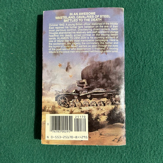 Vintage Fiction Paperback: Keith Douglas - Alamein to Zem Zem FIRST PRINTING