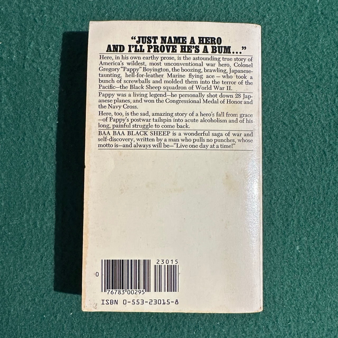 Vintage Non-Fiction Paperback: Gregory "Pappy" Boyington - Baa Baa Black Sheep