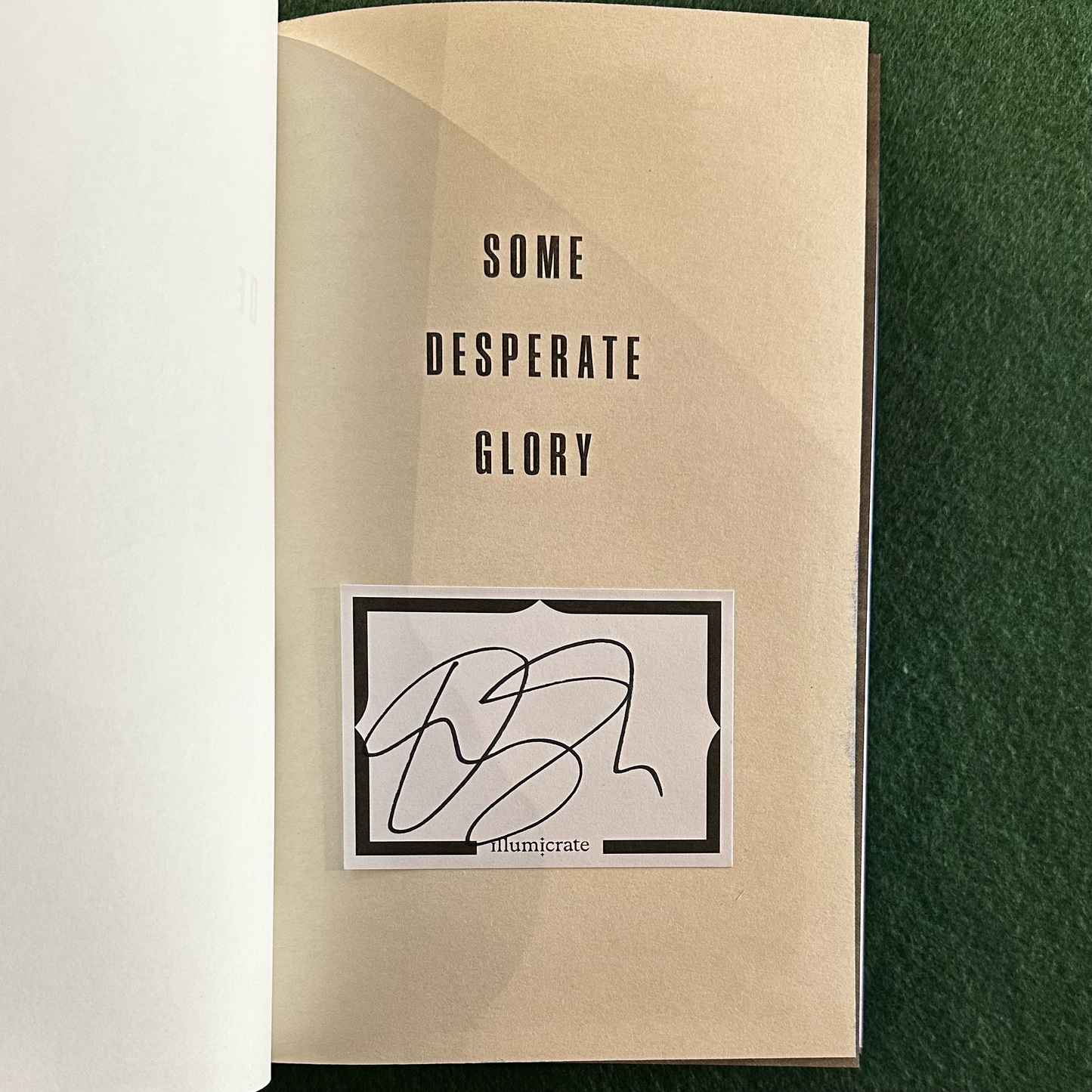 Sci-Fi Hardback: Emily Tesh - Some Desperate Glory, Illumicrate Edition SIGNED FIRST EDITION/PRINTING