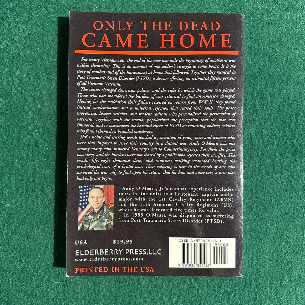 Non-Fiction Paperback: Andy O'Meara, Jr. - Only the Dead Came Home SIGNED