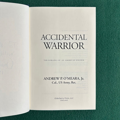 Non-Fiction Hardback: Andy O'Meara, Jr. - Accidental Warrior SIGNED