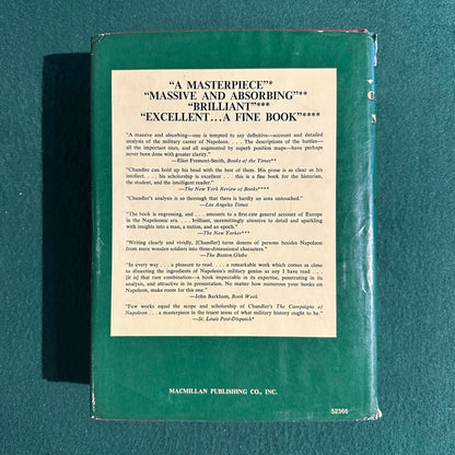 Vintage Non-Fiction Hardback: David G Chandler - The Campaigns of Napoleon