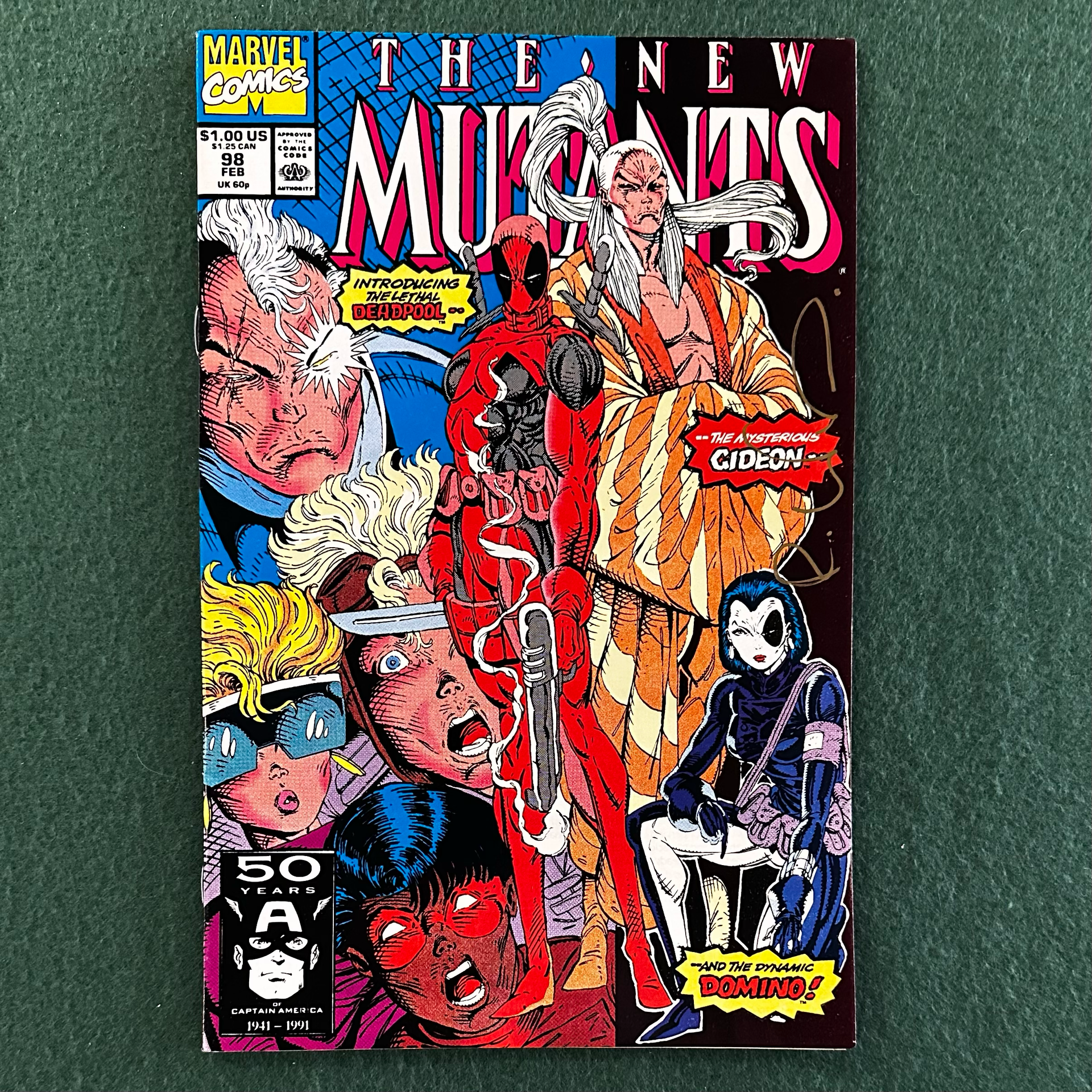Vintage Comic Book: The New Mutants #98, First Appearance of Vintage Comic Book: The New Mutants #98, First Appearance of