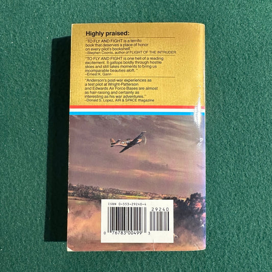 Vintage Non-Fiction Paperback: Col. Clarence E "Bud" Anderson and Joseph P Hamelin - To Fly and Fight FIRST PRINTING