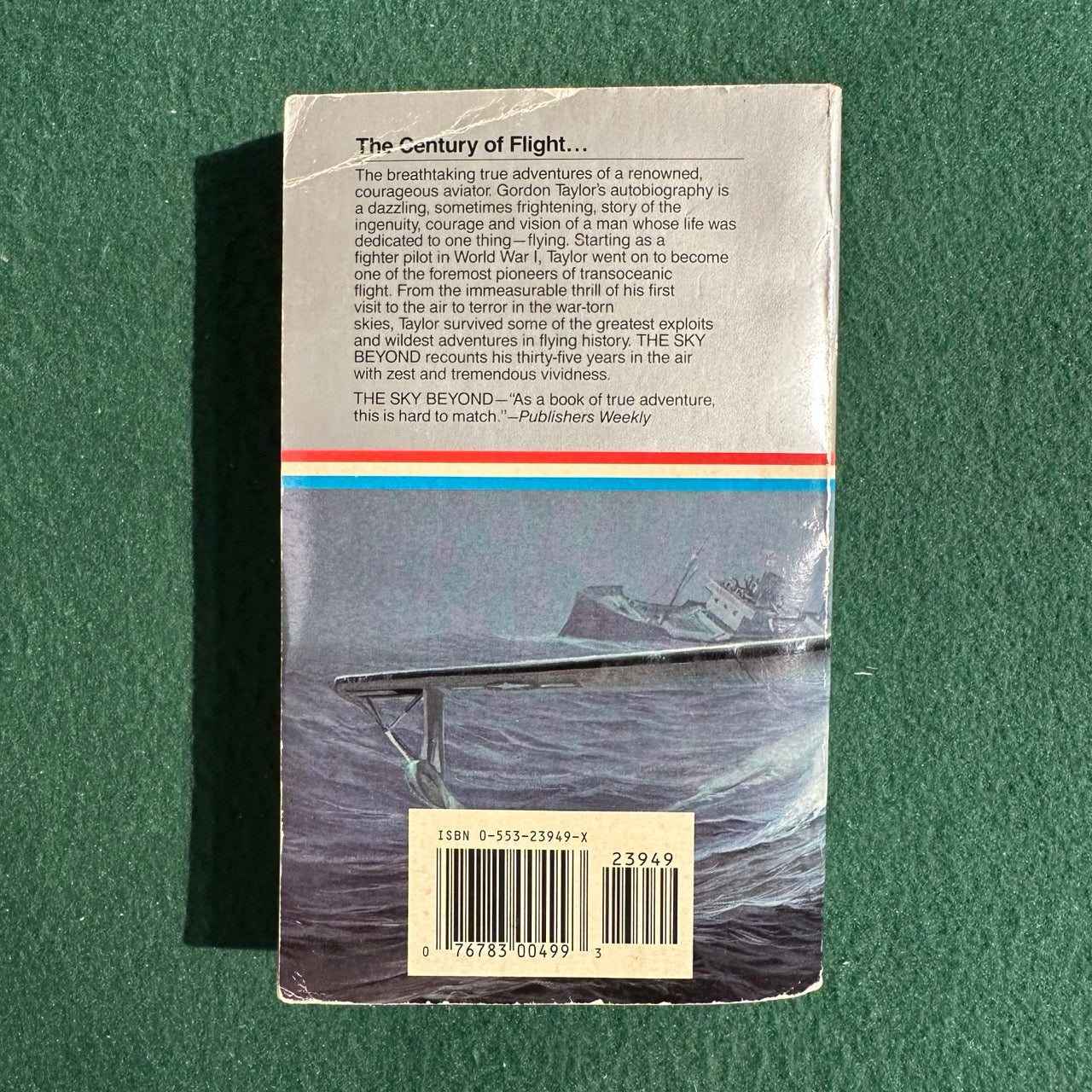 Vintage Non-Fiction Paperback: Sir Gordon Taylor - The Sky Beyond SECOND PRINTING