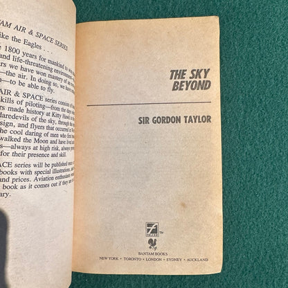 Vintage Non-Fiction Paperback: Sir Gordon Taylor - The Sky Beyond SECOND PRINTING