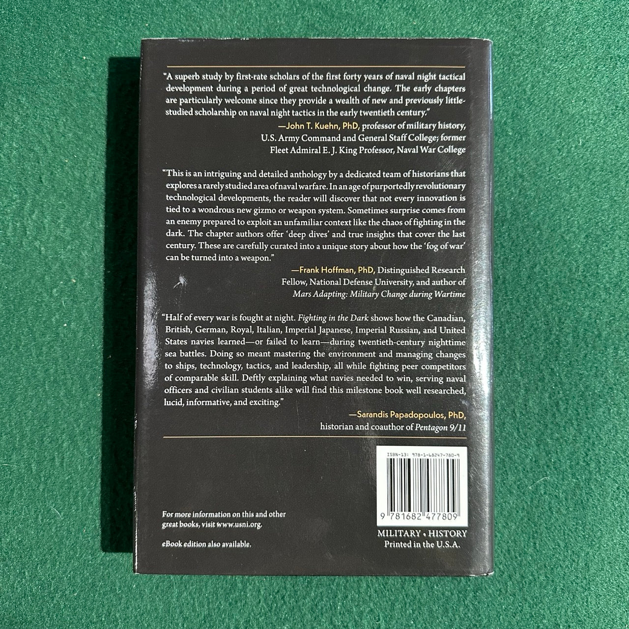 Non-Fiction Hardback: Fighting in the Dark, Edited by Vincent P O'Hara and Trent Hone FIRST EDITION