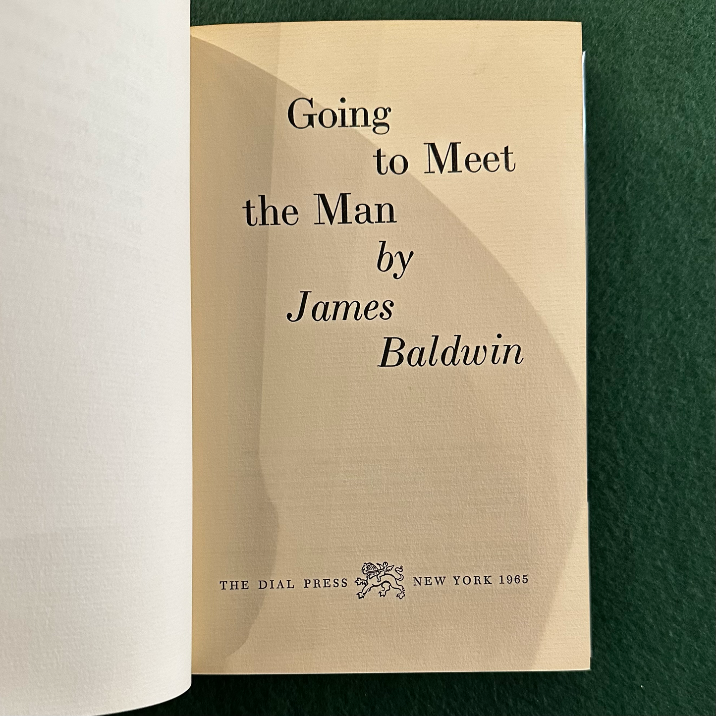 Vintage Fiction Hardback: James Baldwin - Going to Meet the Man FIRST EDITION