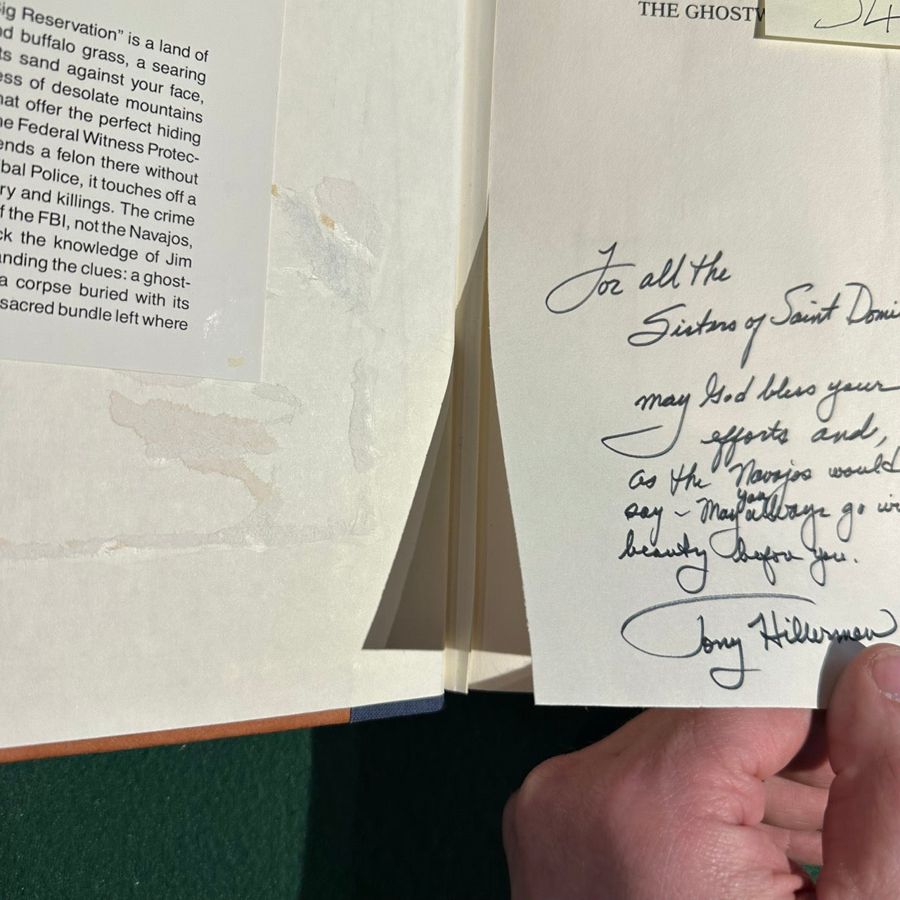 Vintage Fiction Hardback: Tony Hillerman - The Ghostway SIGNED SECOND PRINTING