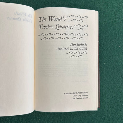Vintage Sci-Fi/Fantasy Hardback: Ursula K Le Guin - The Wind's Twelve Quarters BCE