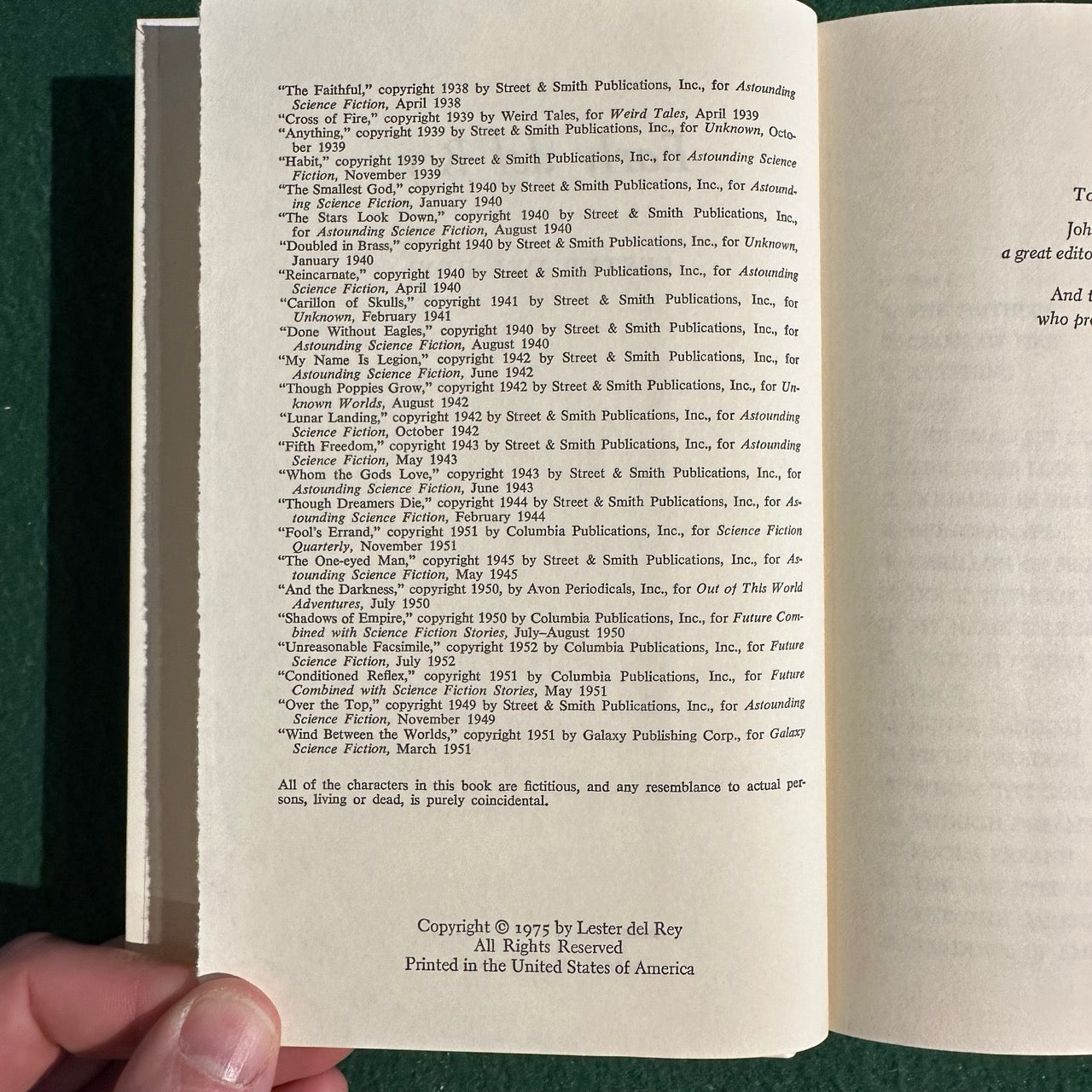 Vintage Sci-Fi Hardback: Lester Del Rey - Early Del Rey BCE
