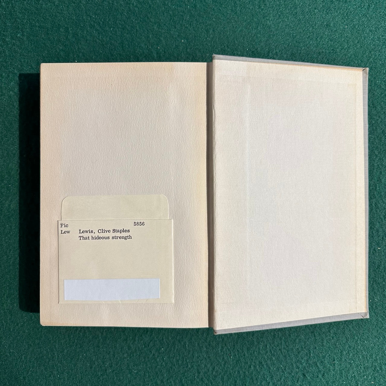 Vintage Fiction Hardback: C S Lewis - That Hideous Strength FIRST EDITION/SECOND PRINTING