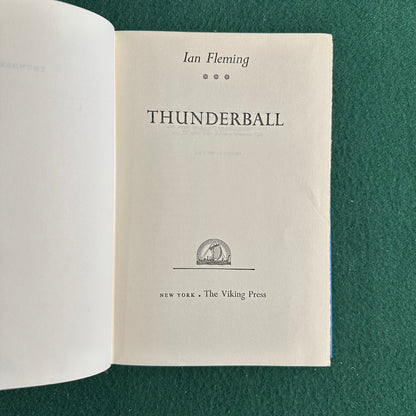 Vintage Fiction Hardback: Ian Fleming - Thunderball BCE