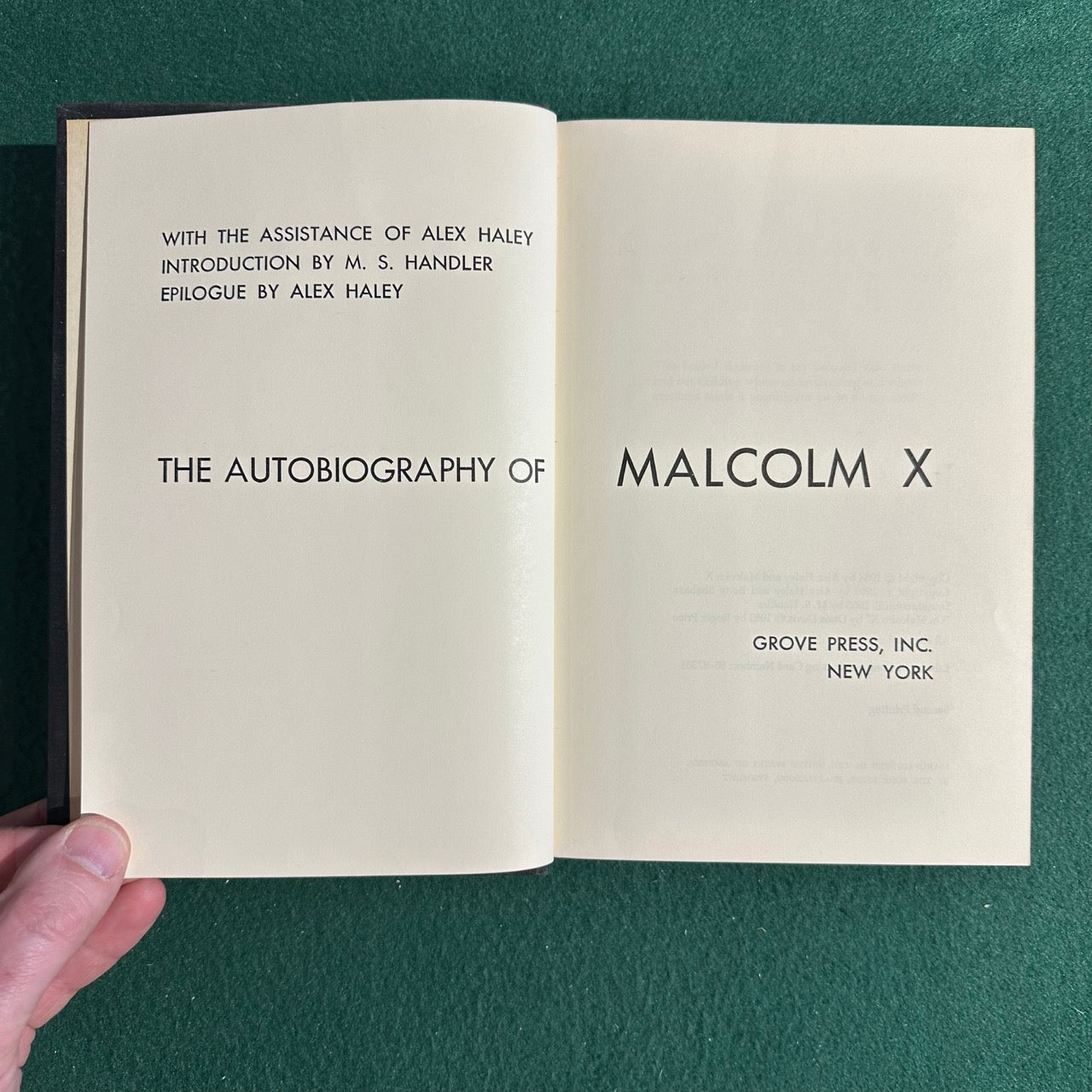 Vintage Non-Fiction Hardback: Alex Haley - The Autobiography of Malcolm X FIRST EDITION/SECOND PRINTING
