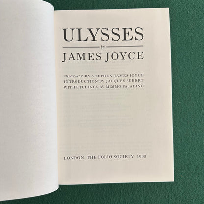 Vintage Fiction Hardback: James Joyce - Ulysses Folio Society