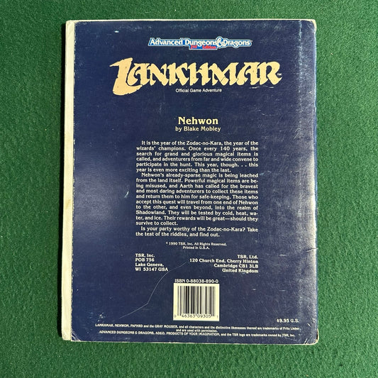 Vintage Advanced Dungeons & Dragons 2e Adventure: Lankhmar: Nehwon