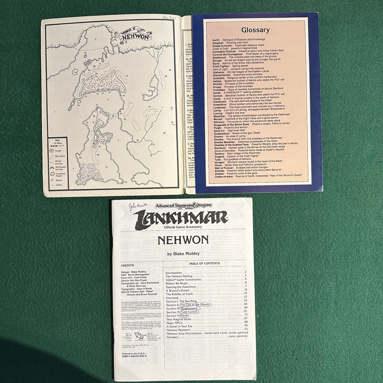 Vintage Advanced Dungeons & Dragons 2e Adventure: Lankhmar: Nehwon