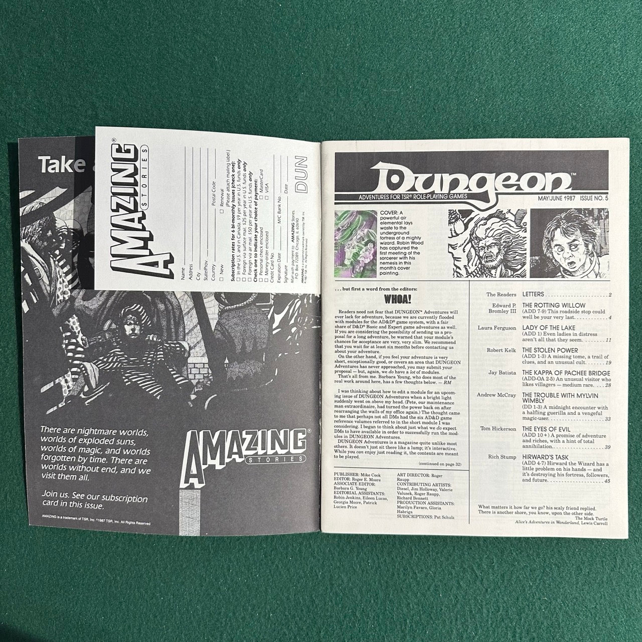 Dungeons & Dragons Magazine: Dungeon #5 TSR