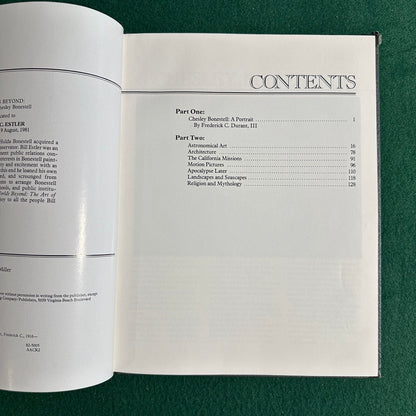 Vintage Art Hardback: Frederick C Durant & Ron Miller - Worlds Beyond: The Art of Chesley Bonestell