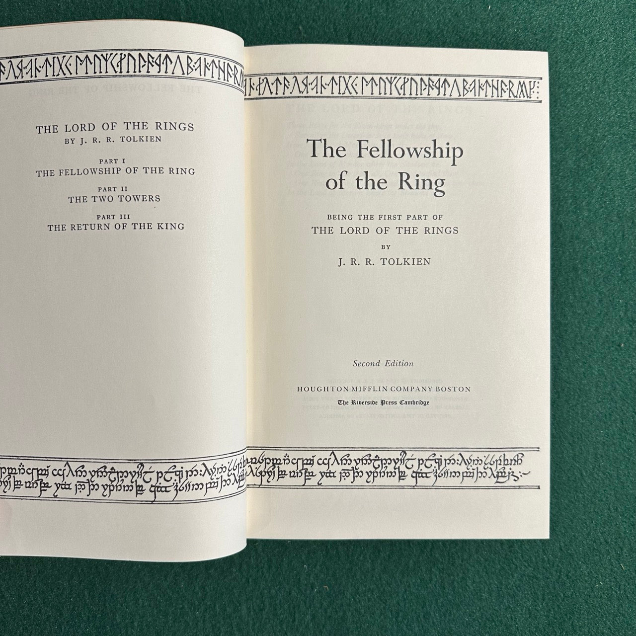 Vintage Fantasy Hardbacks: JRR Tolkien - The Lord of the Rings Trilogy SECOND EDITION FOURTH/FIFTH PRINTINGS