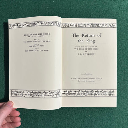 Vintage Fantasy Hardbacks: JRR Tolkien - The Lord of the Rings Trilogy SECOND EDITION FOURTH/FIFTH PRINTINGS