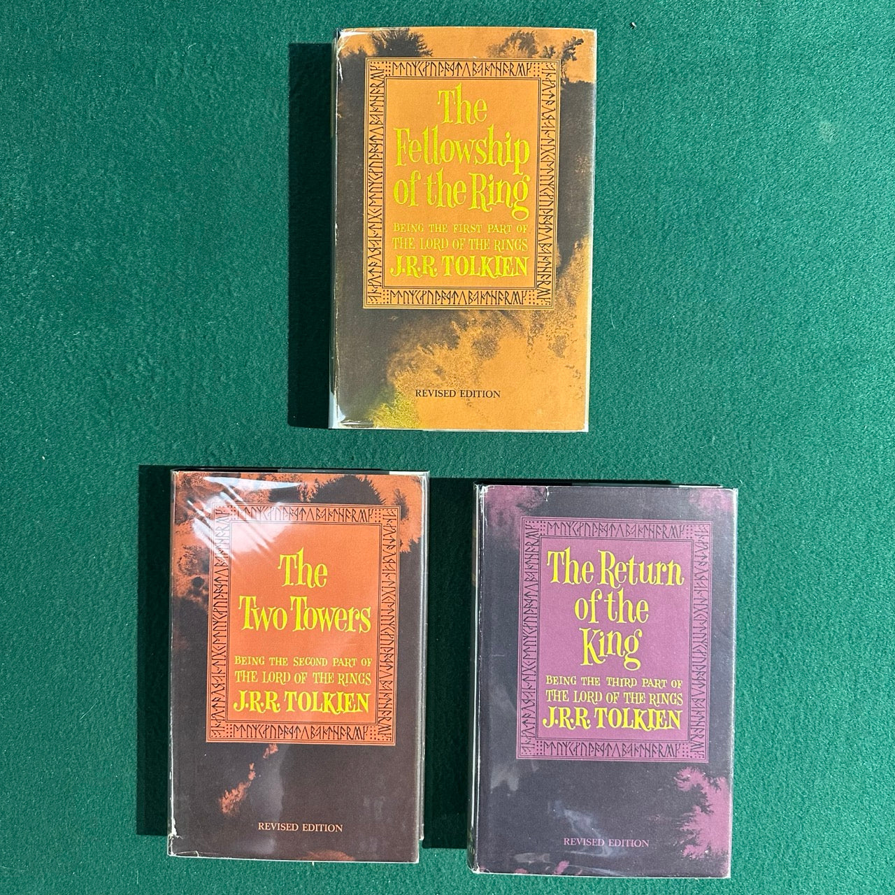 Vintage Fantasy Hardbacks: JRR Tolkien - The Lord of the Rings Trilogy SECOND EDITION TENTH/NINTH PRINTINGS