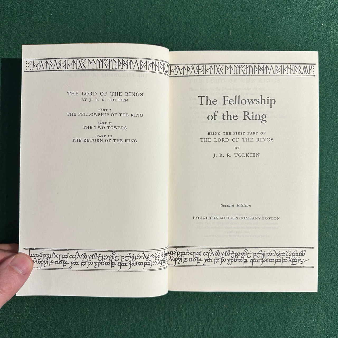 Vintage Fantasy Hardbacks: JRR Tolkien - The Lord of the Rings Trilogy SECOND EDITION TENTH/NINTH PRINTINGS